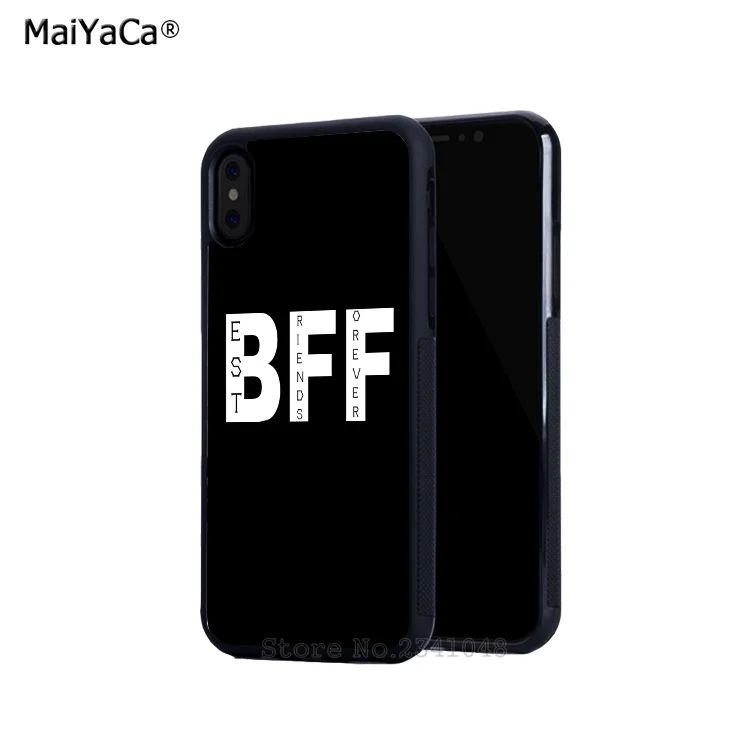 Maiyaca лучшие друзья навсегда BFF мягкие силиконовые чехлы для телефонов iPhone 11 pro max 5s