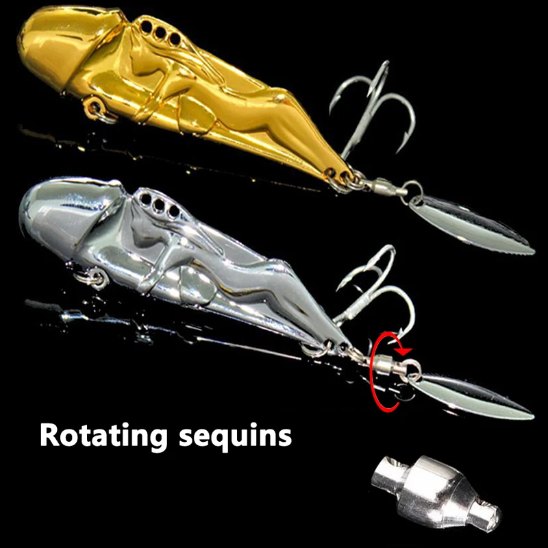 2pcs/lot 10g 15g 25g Silver Gold Multi Fishing Lure Imitate Penis VIBE Lure  Metal Spoon Lure Kit Fishing Tackle - AliExpress