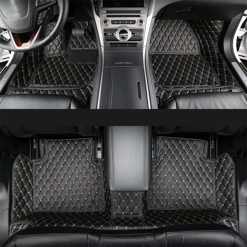 

lsrtw2017 luxury fiber leather car interior floor mat for lincoln mkz 2013 2014 2015 2016 2017 2018 2019 2020
