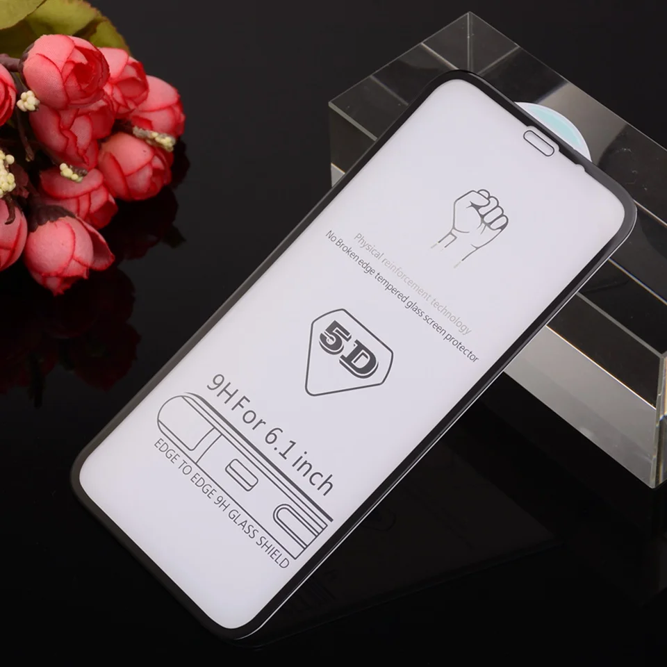 5D Full Cover Tempered Glass For iPhone XS Max Xr X 6 6s 7 8 Plus Screen Protective Glass iPhonexs Max iPhonex iPhone7 Plus Film (12)