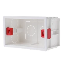 118mmX72mm Standard PVC Junction Box Wall Mount Cassette For Switch Socket Base