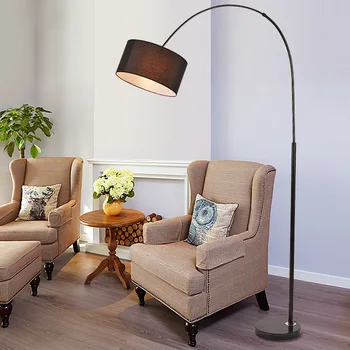 

standing floor lamps for living room royal god fabric lamp stand contempary LED floor light metal flower lamp dropshipping