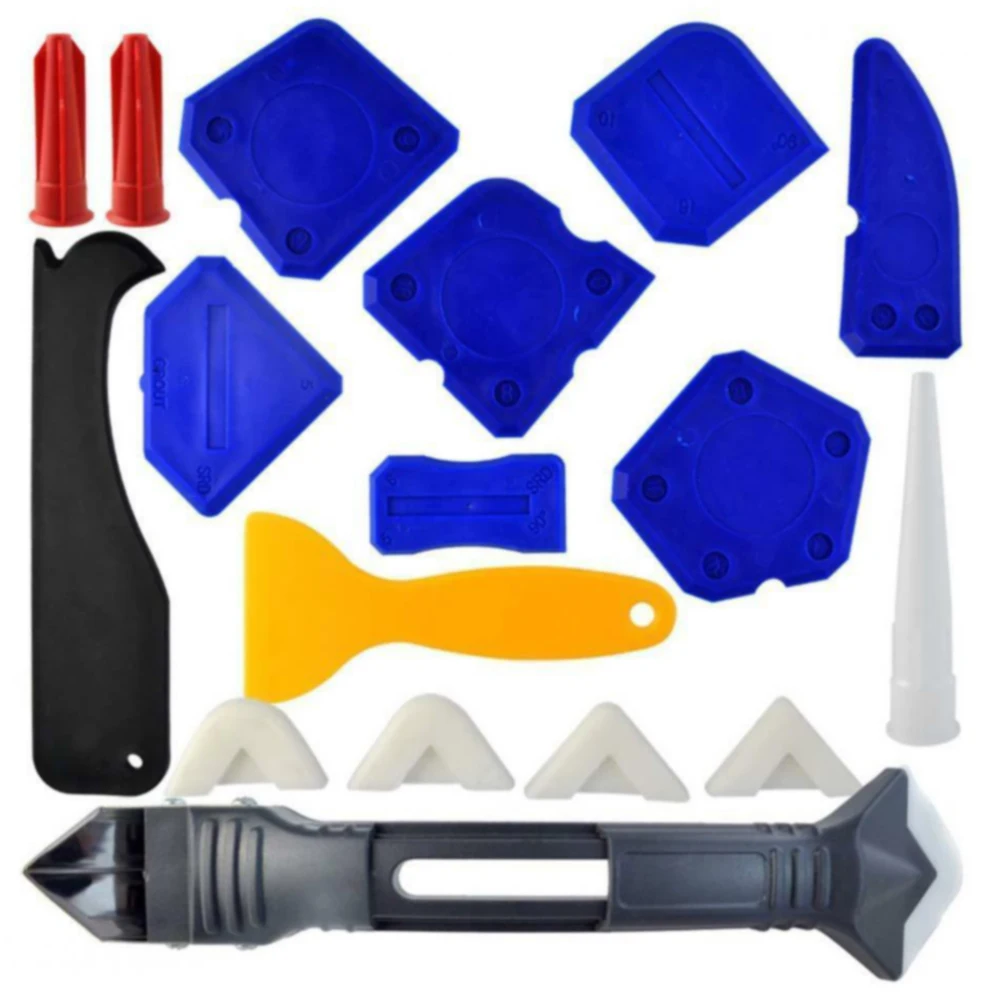 18 шт. износостойкий набор инструментов для чеканки DIY ремонт уголок для кухня прочный силиконовый герметик затвор скребки уплотнения