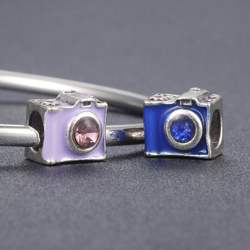 

SPINNER Sentimental Snapshots Crystal Charm Beads Fit Pandora Charm Bracelet For Women DIY Jewelry Gift