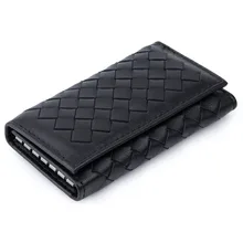 Овчина, натуральная кожа, вязанные кошельки для ключей,, Новое поступление, три раза, кошелек для карт, кошельки, многофункциональные, ключница, хит