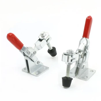 

2pcs 101A 50Kg 110 Lbs Quick Holding Vertical Type Toggle Clamp Red