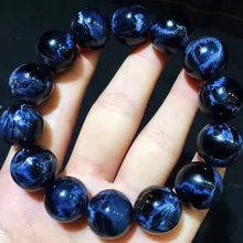 16 мм Природные Pietersite синий желтый драгоценных камней круглые бусины стрейч Исцеление браслет из Намибии AAAAAA