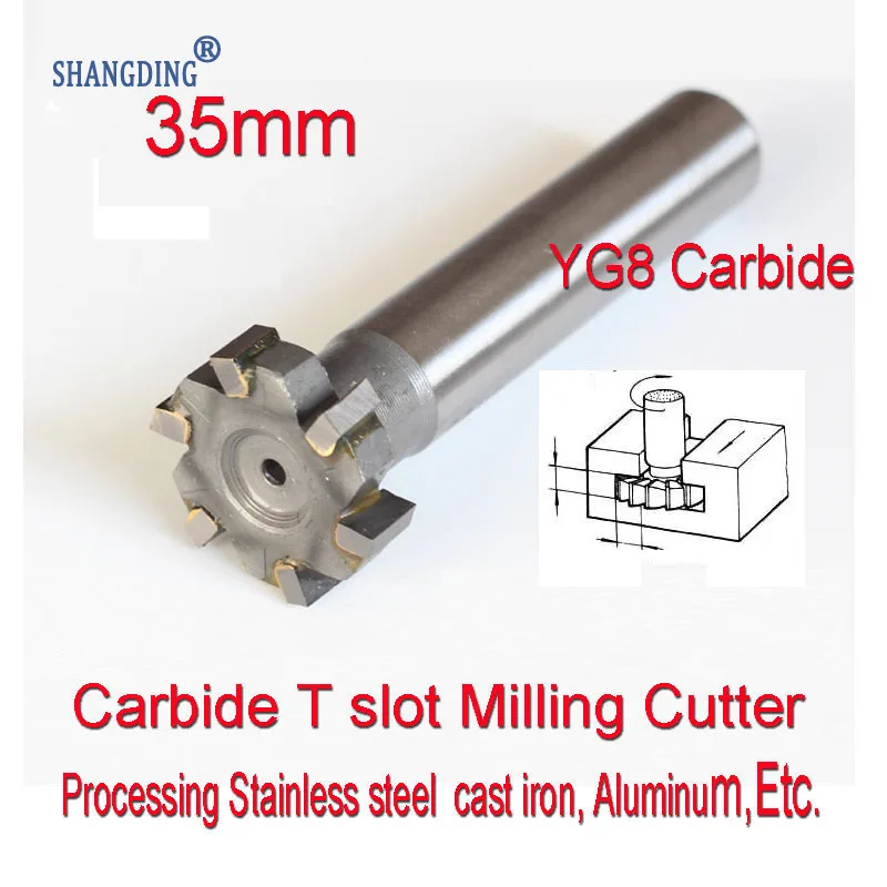 

35*3*4*5*6*8*10*12*14*16mm Petiole 16mm Carbide T slot Milling cutter Processing Stainless steel cast iron, Aluminum, Etc