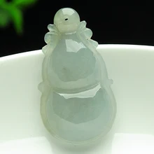 Настоящий натуральный нефрит карго жадеит нефрит кулон Бирма мелкое масло зеленый кулон Фулу кулон прикрепленная карта