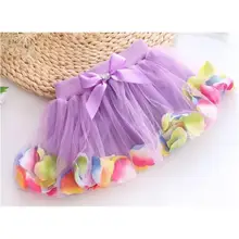 Saias/прямые продажи; однотонная повседневная юбка-американка с аппликацией; новинка года; Дизайнерские летние стильные юбки для девочек; яркая детская юбка-пачка