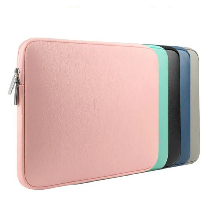 

Laptop Notebook Leather Case Bag Cover Sleeve For MacBook Air/Pro 11/13/15 inch Notebook Bag 11.6 13.3 15.4 Inch Laptop Case