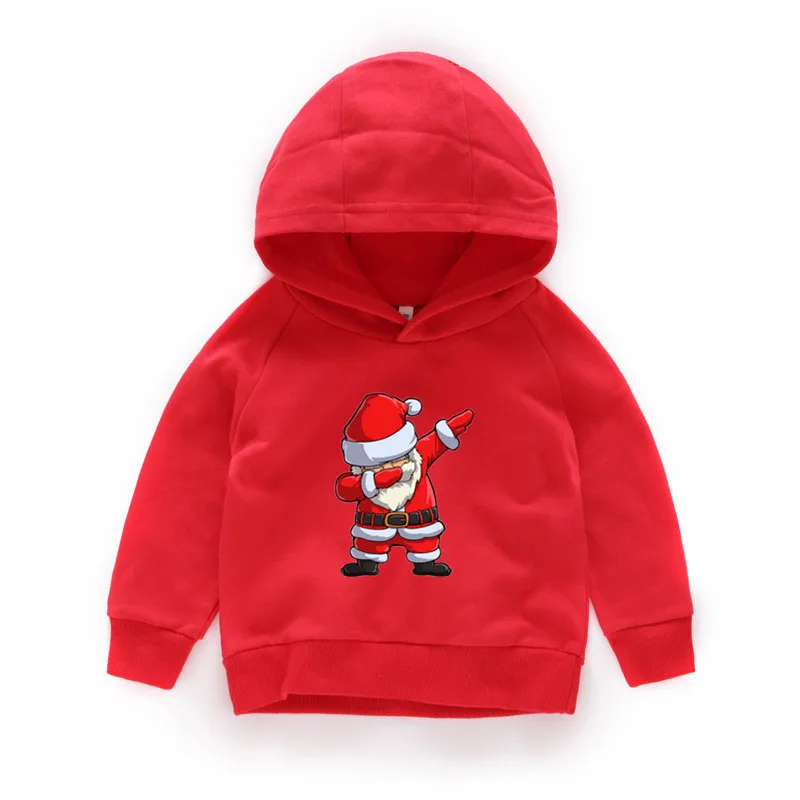 

3T-11T Dabbing Santa child Sweatshirt hoodies Kids Baby autumn Cute Clothes Boys Girls Tops Sweatshirt hoodies 019