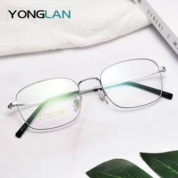 

Pure titanium Optical Glasses Frame Ultralight Design Men Women Myopia Optics Eyewear Clear Lens Gafas Goggles