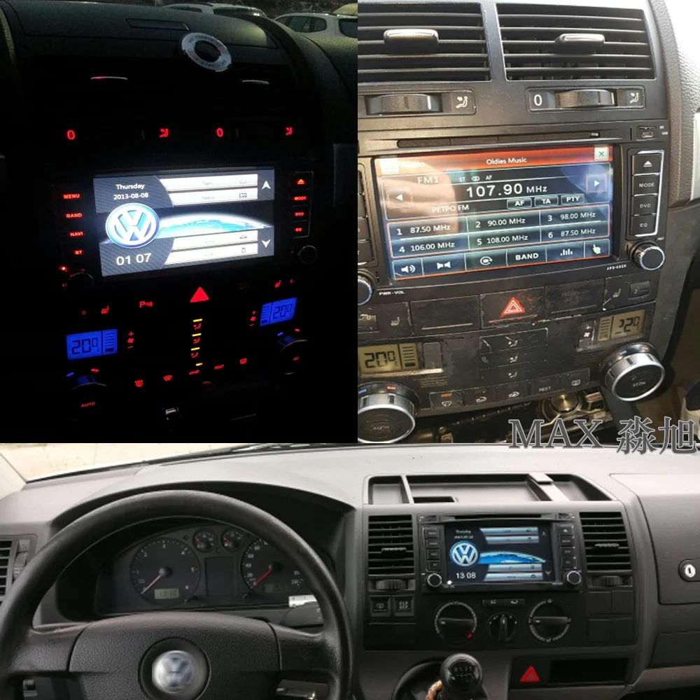 Cheap 2din 7" Car DVD Player for VW Touareg Multivan T5 2004-2011 with Car Radio RDS BT steering wheel control GPS free map Music 5