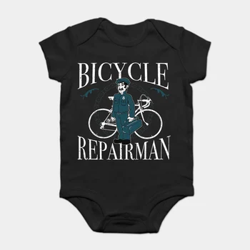 

Baby Onesie Baby Bodysuits kid t shirt Fashion Cool Funny The Bicycle Repair Man Customized Printed