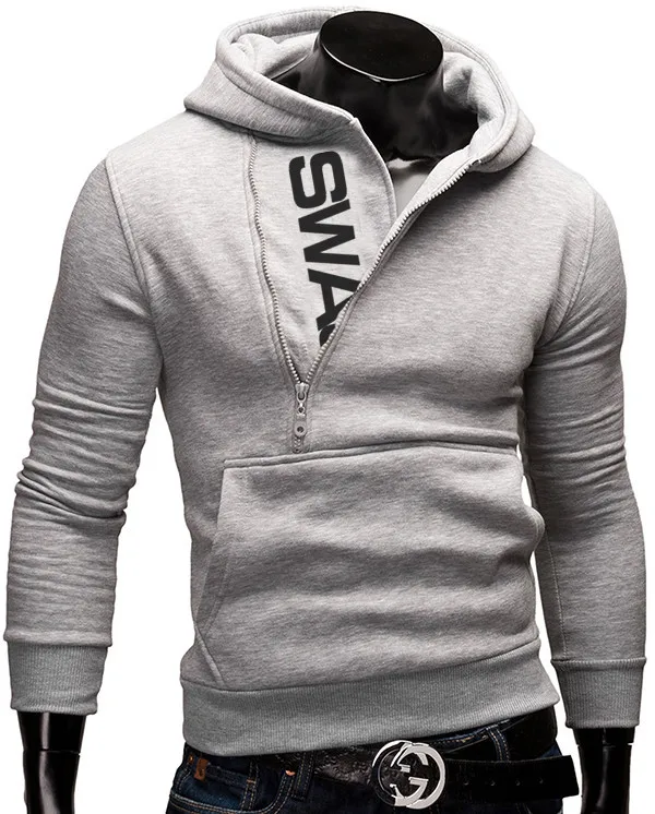 Модные брендовые мужские толстовки размера плюс 6XL, спортивный костюм, мужская куртка на молнии с капюшоном, повседневная спортивная одежда - Цвет: grey