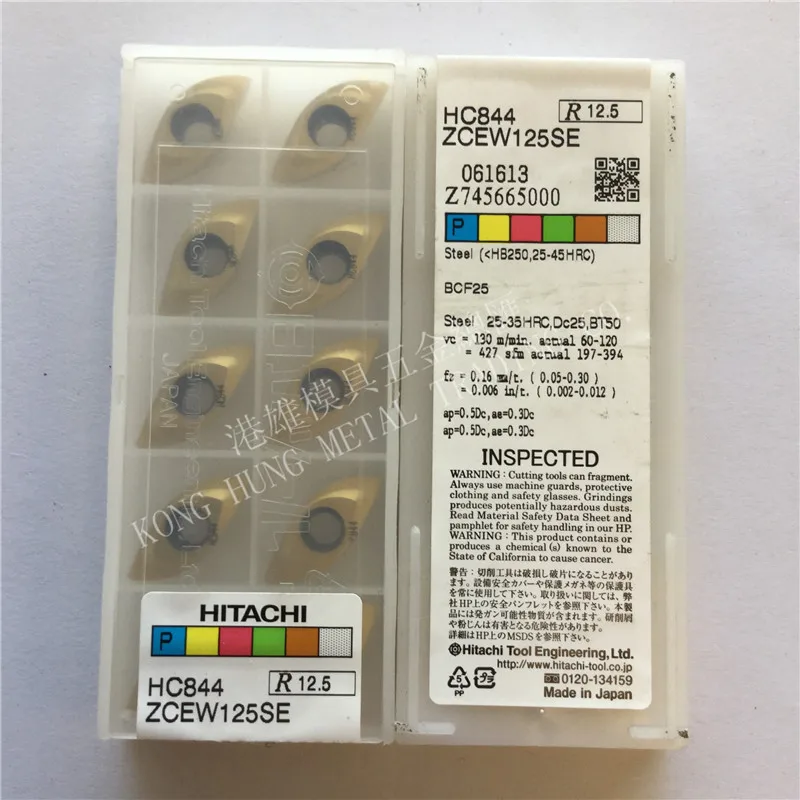 Buy ZCEW125SE HC844 Original Hitachi Carbide Inserts