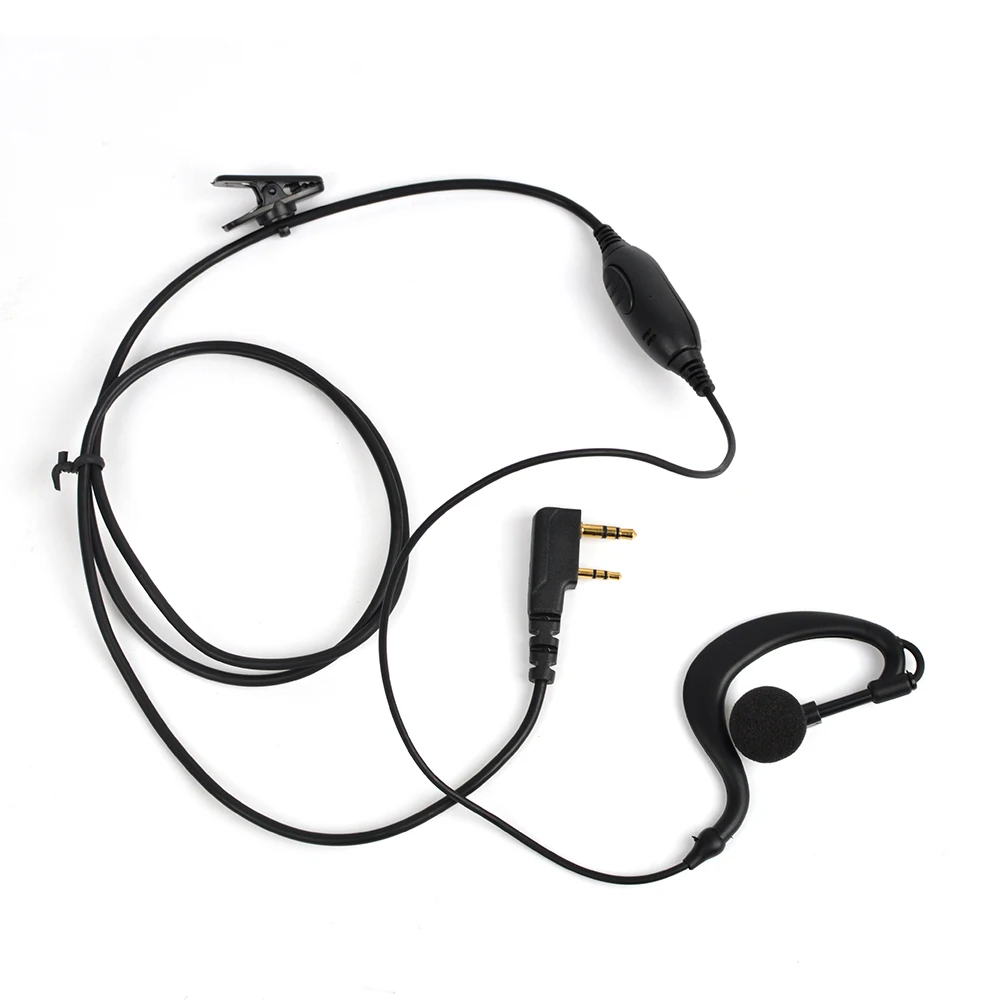 HYS Baofeng аксессуары 2 Pin Динамик PTT гарнитуры для UV5R UV5RA UV5RB UV5RC UV5RE + радиолюбителей