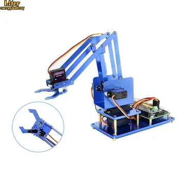 

4-DOF Metal Robot Arm Kit for Raspberry Pi, Bluetooth / WiFi Remote Control