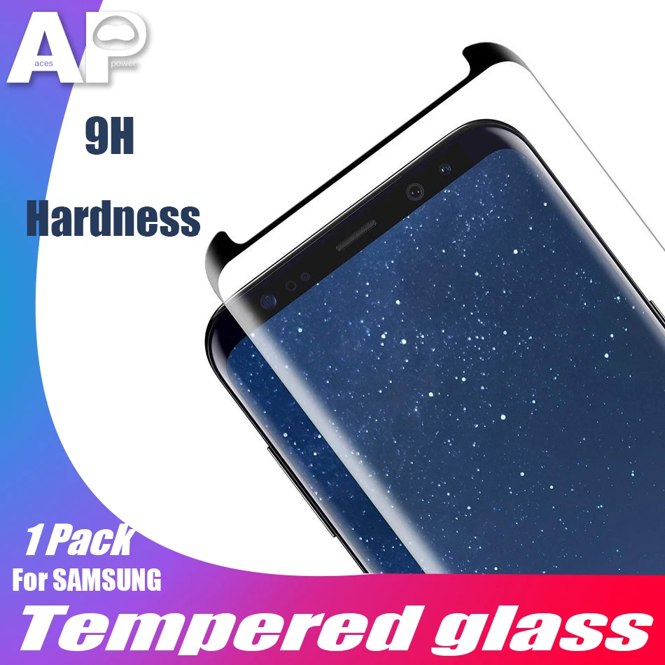 

Acespower for Samsung Screen Protector S10 5G S9 S8 Plus S7 S6 Edge Case Friendly Curved Tempered Glass Film with & Without Hole