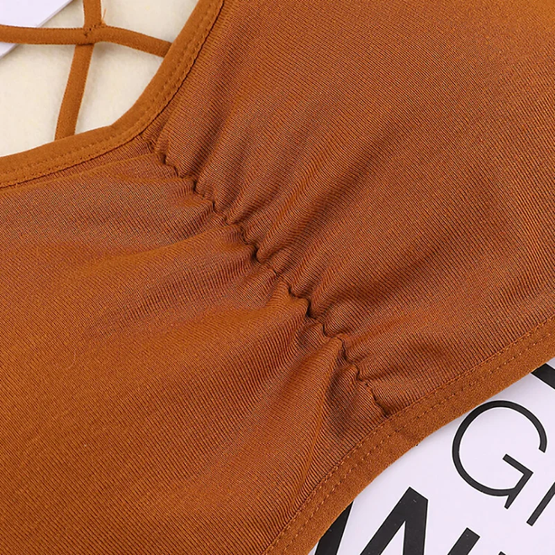 Bandeau Cropped Tanks Summer Girls Wireless Bra Women's Stretchy Wrap Tube Top Underwear Tops For Girls