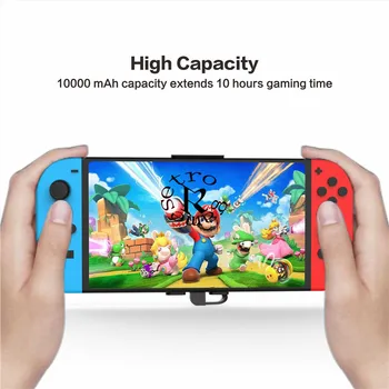 

Battery Charger Case Pack 10000mAh Portable Backup Power Bank with Flip Cover for Nintendo Switch toys for Children