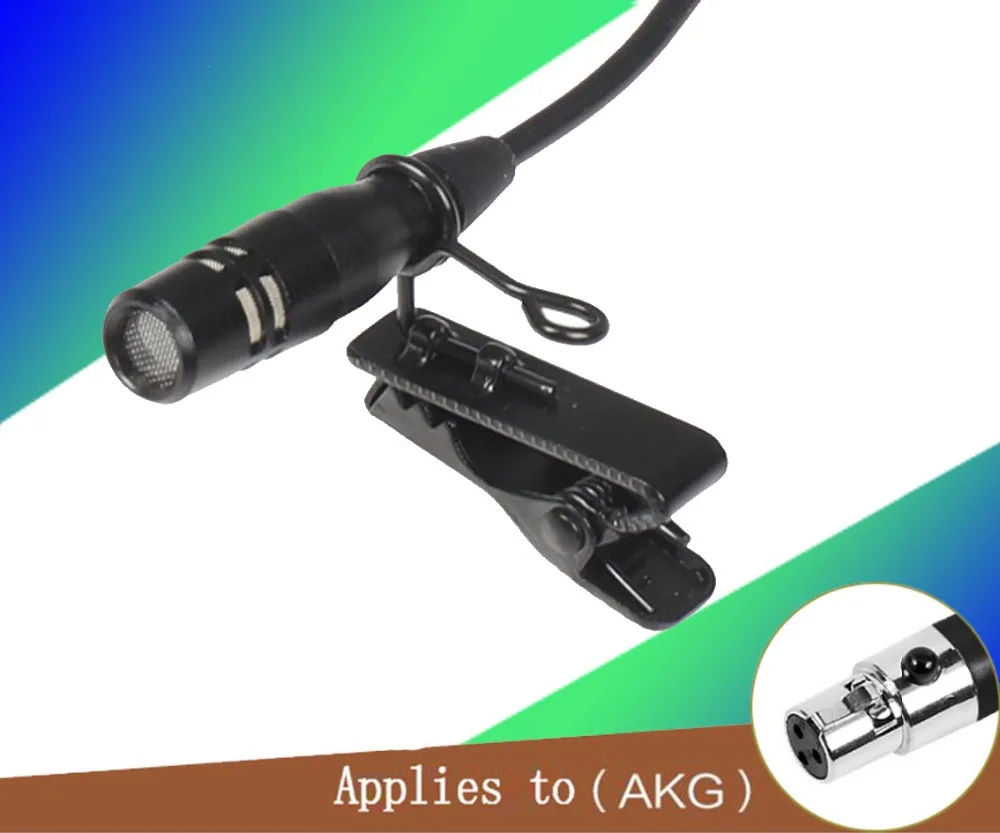 

Hot Sale Hypercardioid Tie Clip Lavalier Lapel Microphone for Sennheiser MiPro AKG Shure Audio Technica Wireless Mic System