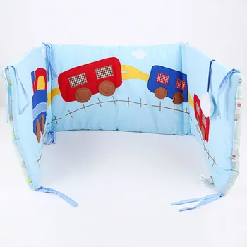 

Creative Cartoon Train Baby Bedding Bumper Newborn Autumn Winter Soft Crashproof Protector Baby Bedding Backrest Bumper Toddler