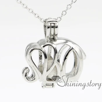 

elephant girls locket essential oil jewelry essential oil necklace diffuser jewelry supplies best friend lockets silver locket n