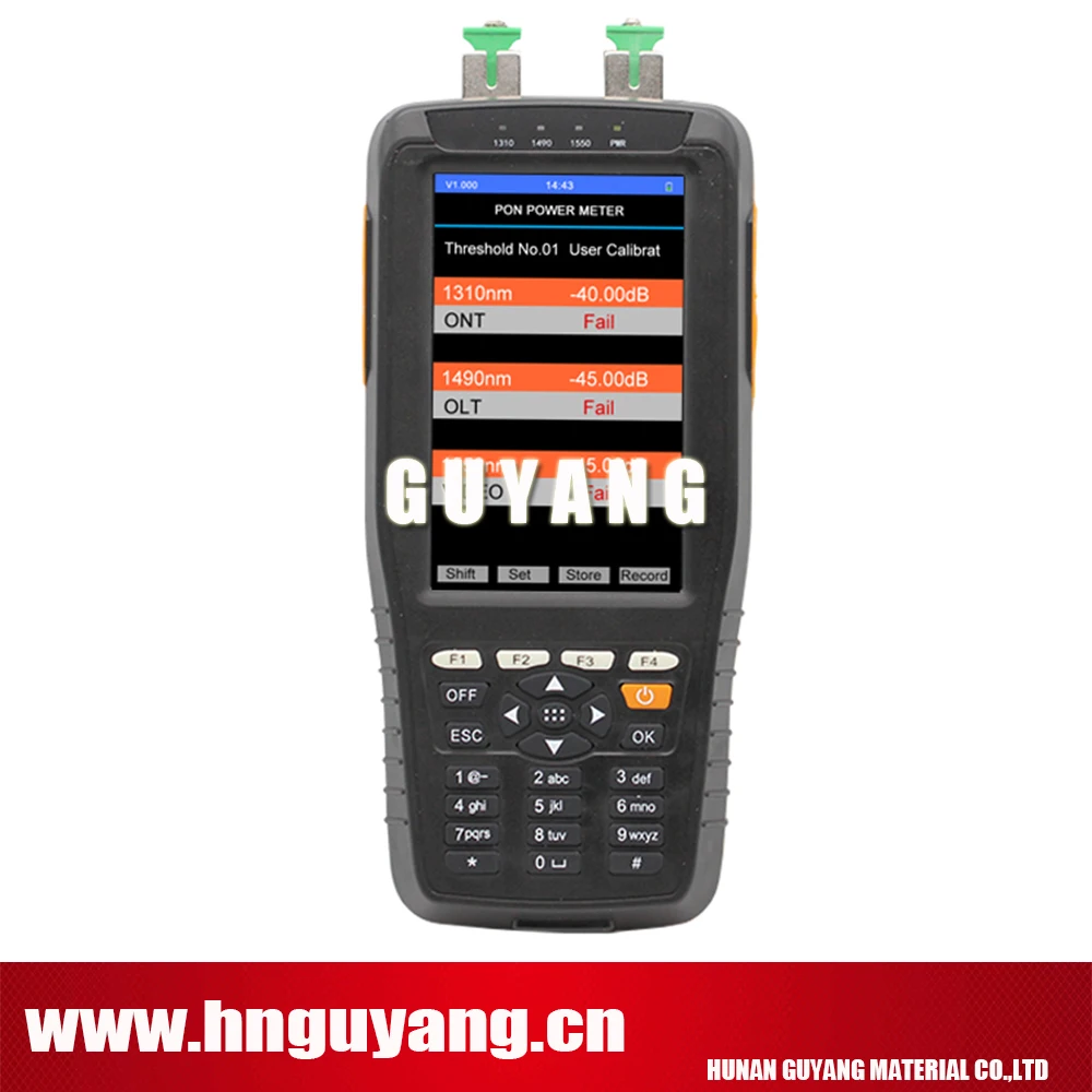 GUYANG HN70B ov1 PON измеритель мощности pon с + 1 мВт VFL оптический (850 1300 1310 1490 нм)|pon power meter|pon