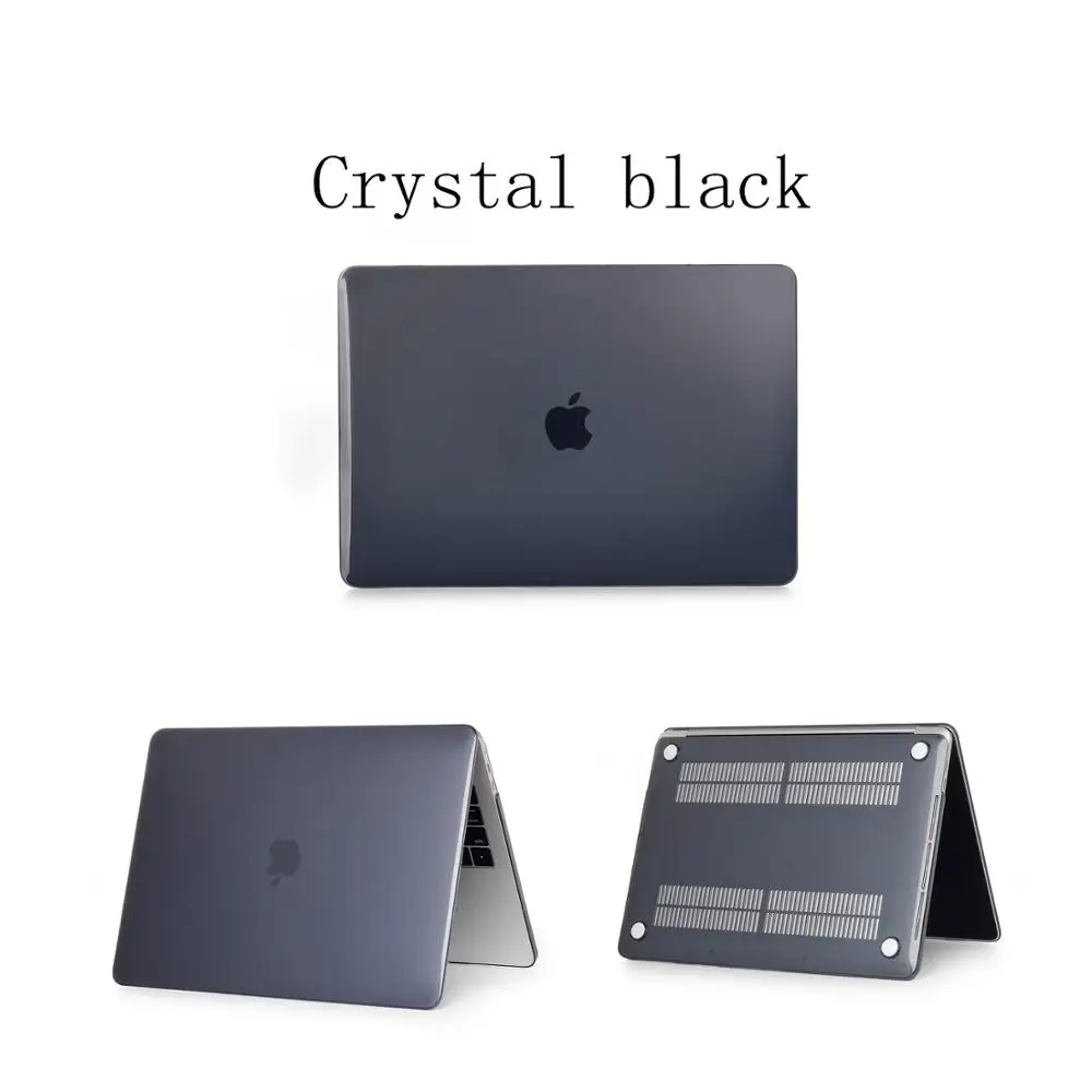 Кристальный \ матовый чехол для APPle MacBook Pro 16, защитный чехол s для Macbook 16 - Цвет: Crysta black