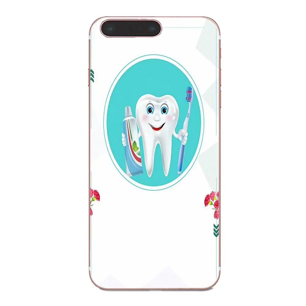 Стоматологические определения зуб для Apple iPhone 4 4S 5 5C 5S SE 6 6S 7 8 Plus X XS Max XR TPU чехлы