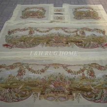 Французский Aubusson ручной wovesofa и чехол для стула комплект 1:4 с руками