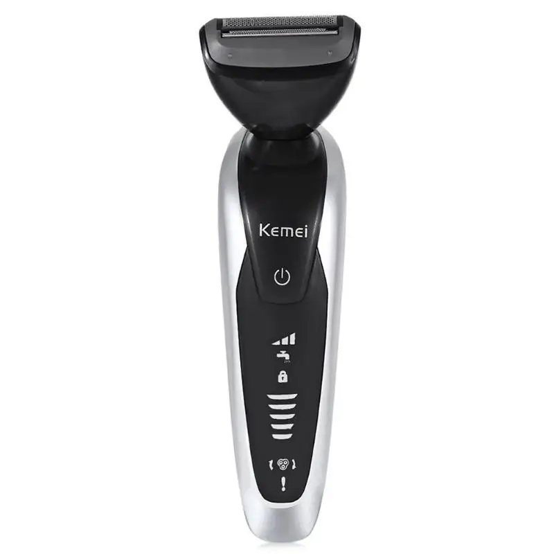 Kemei KM-8867 7 в 1 3D Электробритва Braun для мужчин беспроводной триммер для бороды перезаряжаемый станок для бритья Barbeador бритва
