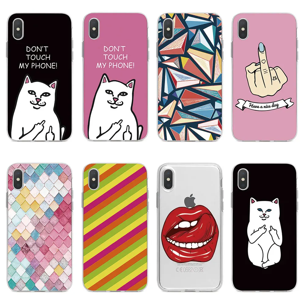 

Phone Case For iPhone 6 6S 7 8 Plus 5 5S SE Cover Fashion Personality Pattern Silicone Fundas For iPhone X XR XS MAX Cover Case