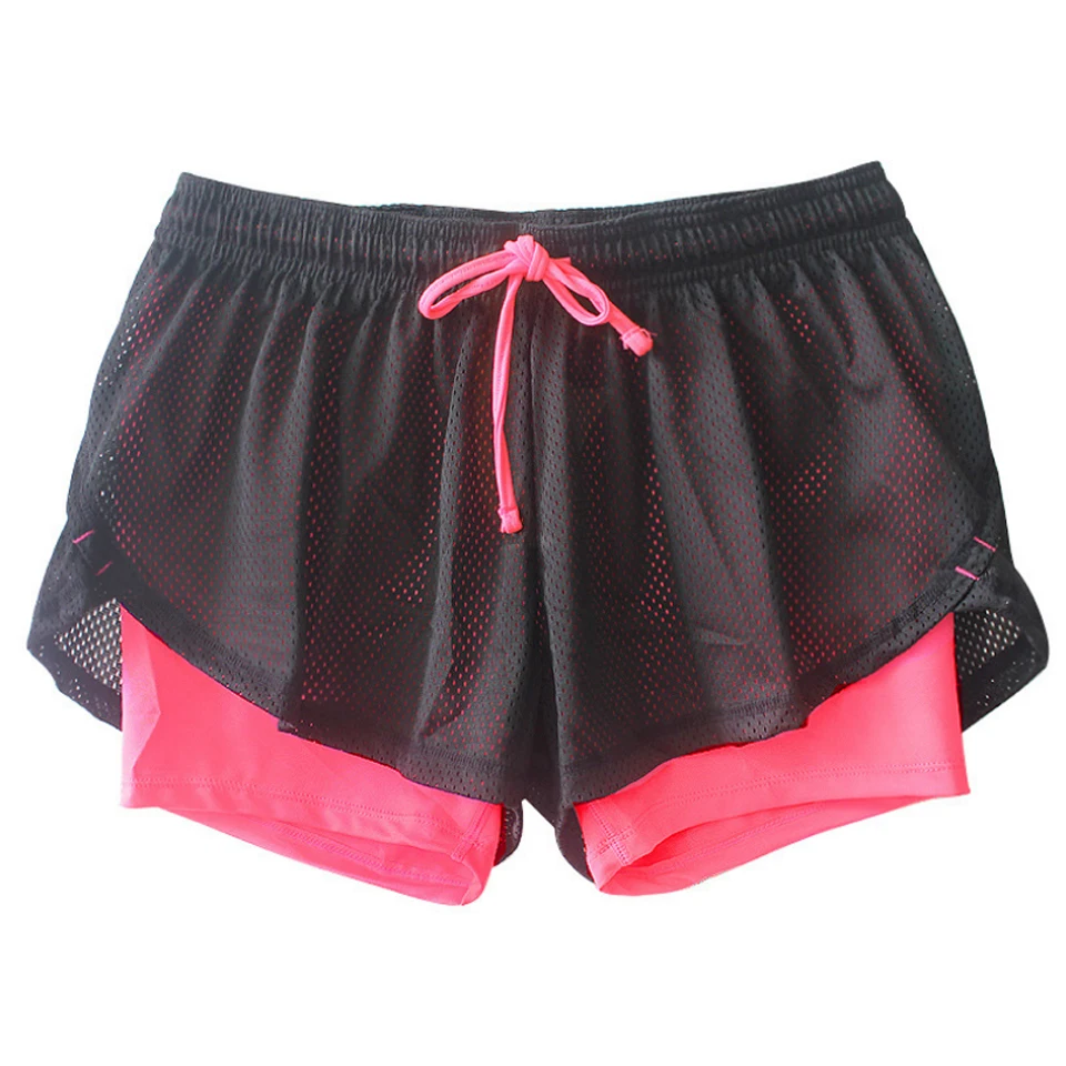 

SUOTF Sports Yoga Shorts Drawstring Running Moisture Breathable Quick-drying Large Size Lightweight Comfort woman gym sport