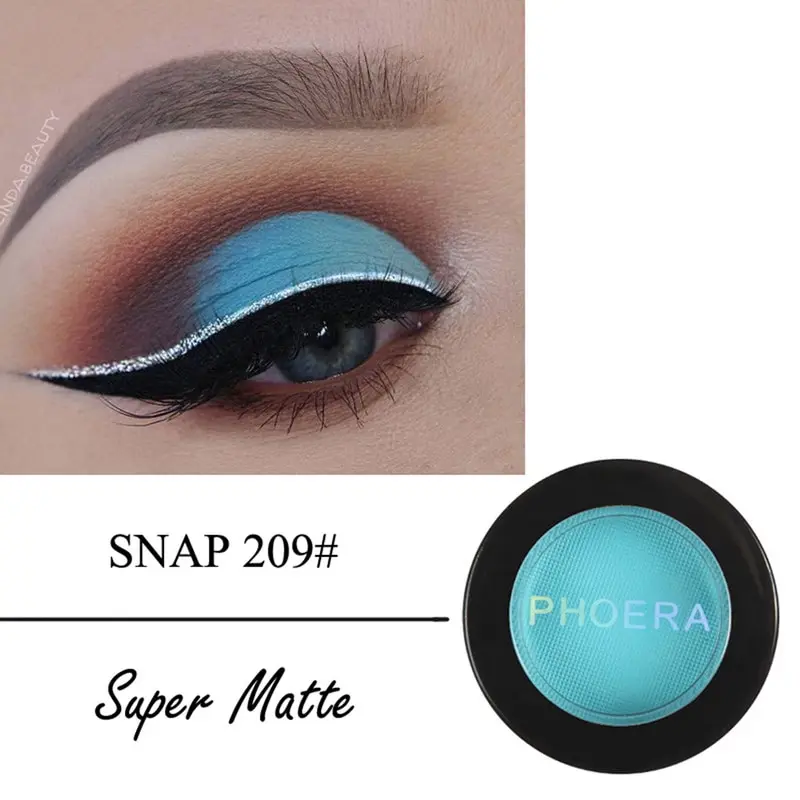 PHOERA Hot Shimmer Тени для век натуральная косметика Smokey блестящие металлические тени