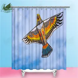 Vixm Красочные Орел кайт Летающий в голубое небо занавески для душа полиэстер ткань шторы домашний декор