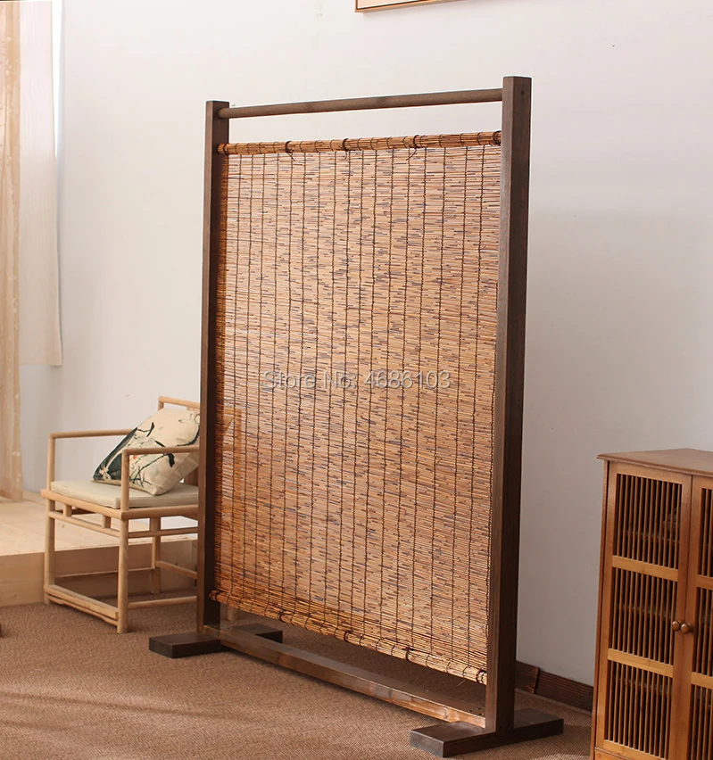 Chinese Style Natural Reed Wood Screens Folding Curtain Room Screens Outdoor Divider Screens Room For Hotel Coffee Tea Room Screens Room Dividers Aliexpress
