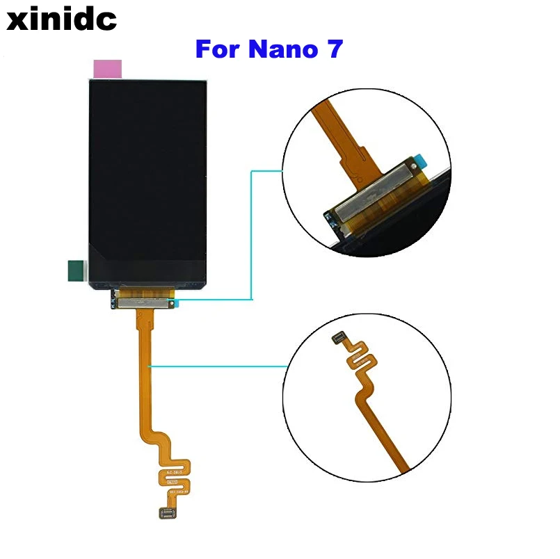 Xinidc 10 шт. качество AAA ЖК-дисплей экран Замена для iPod Nano 7 7-го поколения Бесплатная