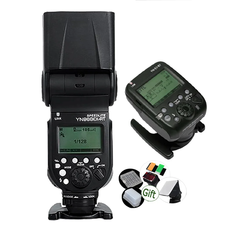 YONGNUO Speedlite YN968EX RT со светодиодной подсветкой + YN E3 передатчик GN60 TTL HSS 1/8000s вспышка