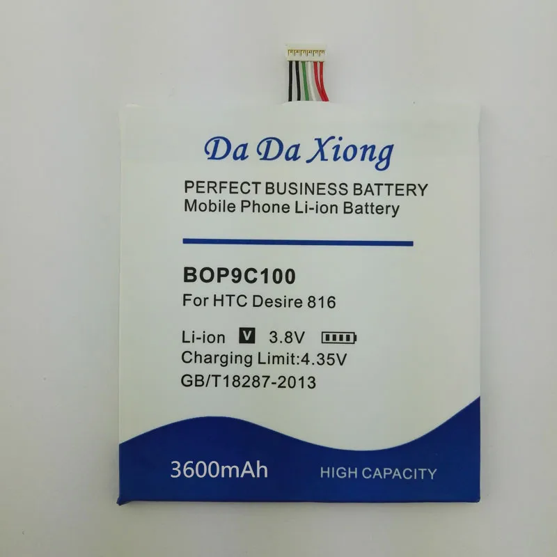 Da Xiong 3600mAh BOP9C100 литий-ионный аккумулятор для телефона htc Desire 816 800 D816W D816 A5 816t 816v 816e аккумулятор для мобильного телефона