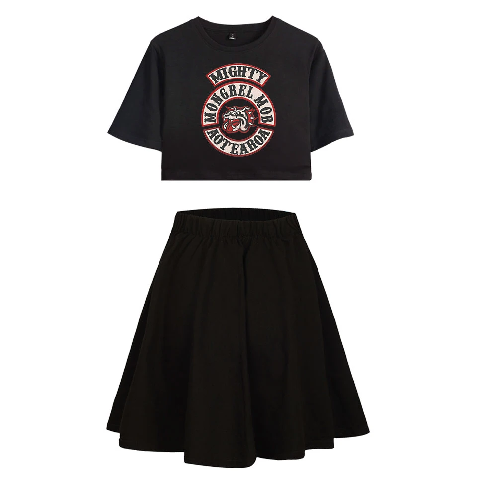 MIGHTY Mongrel Mob AOTEAROA 3D мягкий поп принт короткая юбка костюм модное женское платье