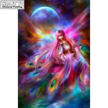 

5D DIY Full Square Diamond Painting Cross Stitch "Nine-tailed fox" 3D Diamond Embroidery Rhinestone Mosaic Home Decor Gift