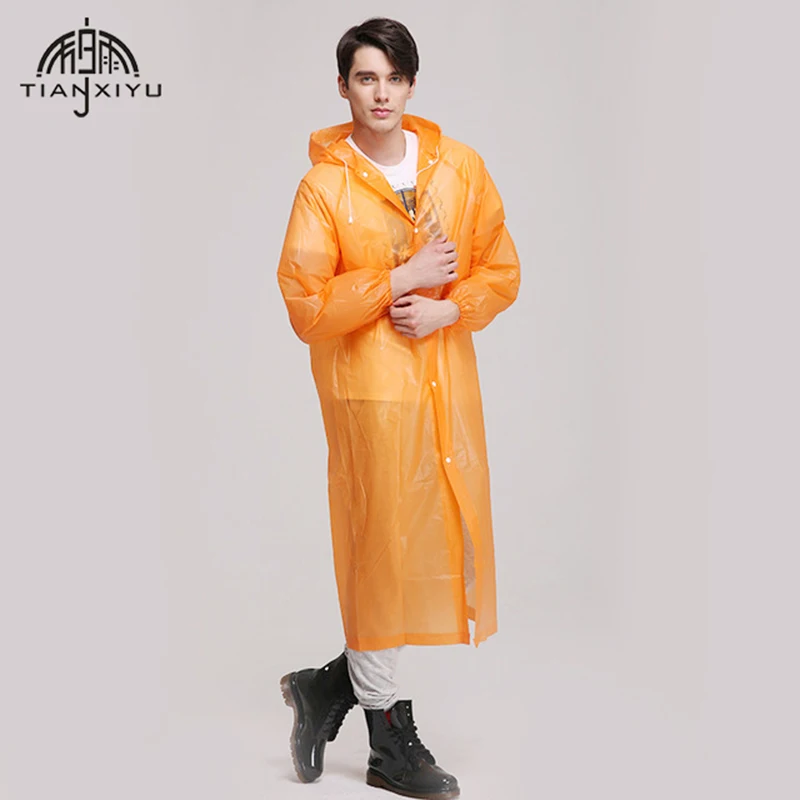 

3 Pcs Universal Transparent Women Raincoat Rain Cover for Men Camping Waterproof Rainwear Impermeable Suit for Fishing Rain Coat
