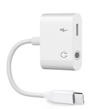 

2 in 1 Adapters For iPhone 7 8 X Plus for IOS 10.3 cable Charging Splitter For lightning to 3.5mm Jack Headphone Audio adaptador