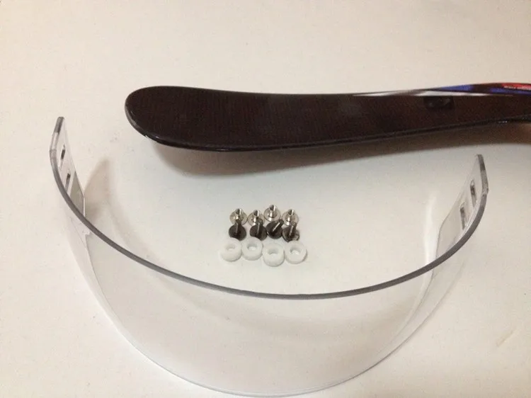 

Anti-Scratch/Anti-Fog Pro-fit Hockey Helmet Visor Clear color With Scrow Free Shipping