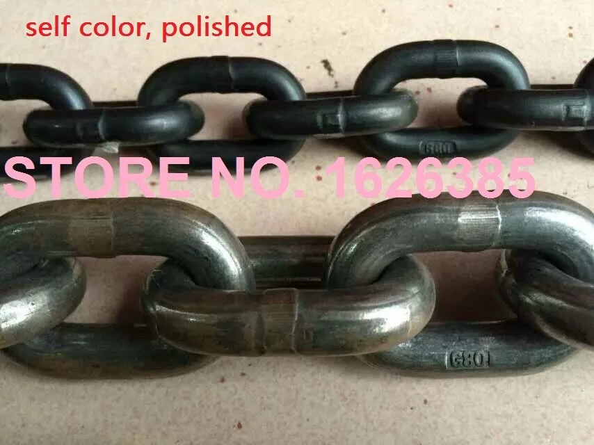 20 мм-32мм, 1 м, G80 подъемная легированная цепная таль Высокая Растяжимая марганцевая сталь промышленная цепь крюк