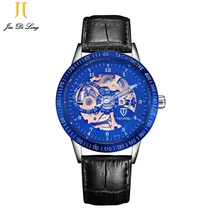 TEVISE Mens Watches Luxury Watch Skeleton Automatic Self Wind Business Mechanical Steampunk Wristwatch Relogio Masculino