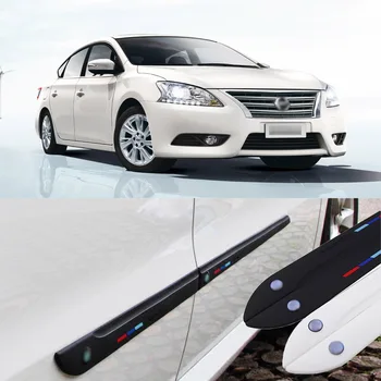 

Car-styling 4pcs High Quality Brand New Side Doors Rubber Bumper Protector Guard Scratch Sticker Trim For Nissan Vehicle